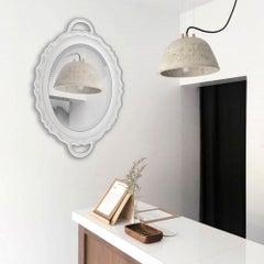 In Stock in Los Angeles, White Plateau Mirror, Designed by Studio Job