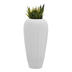 In Stock in Los Angeles, White Skin Vase Large Pot by EN&IS Studio