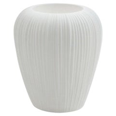 In Stock in Los Angeles, White Skin Vase Small Pot by EN&IS Studio