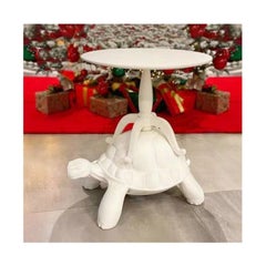 En stock à Los Angeles, table basse en forme de tortue blanche, conçue par Marcantonio