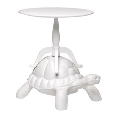 In Stock in Los Angeles, White Turtle Coffee Table, Designed by Marcantonio