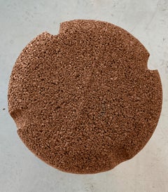 In Stock in Los Angeles, Wine Cork Pouf Stool, Made in Italy