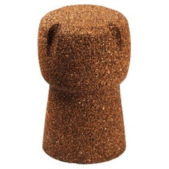 In Stock in Los Angeles, Wine Cork Pouf Stool, Made in Italy