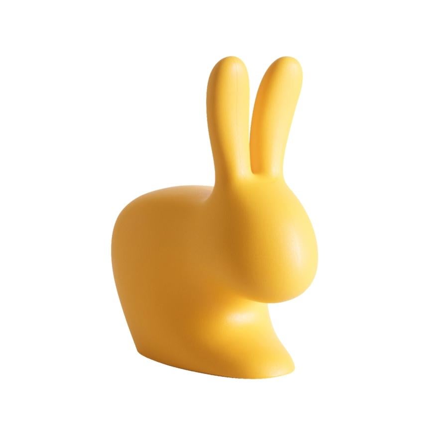 Italian In Stock in Los Angeles, Yellow Rabbit Door Stopper / Bookends, Made in Italy