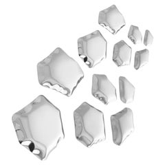 In Stock Kamyki 12 Set Polished Stainless Steel Hanger by Zieta