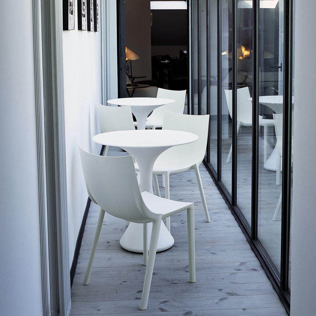 Polystyrene In Stock Kissi Kissi Table D70 Polyethylene White by Driade For Sale