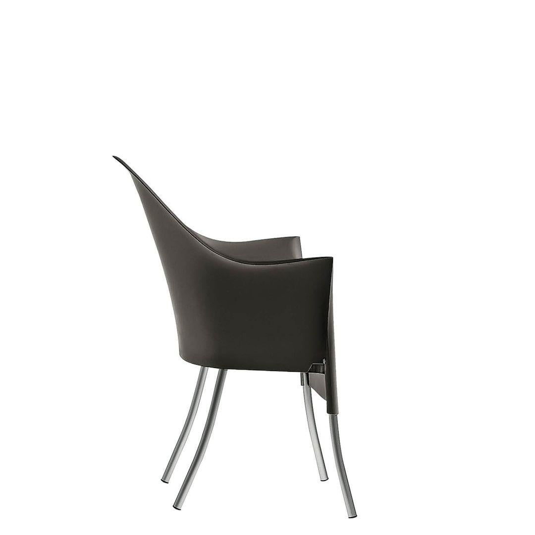 Contemporary In Stock LORD YO Small Armchair Polypropylene/Aluminum Black by Driade For Sale
