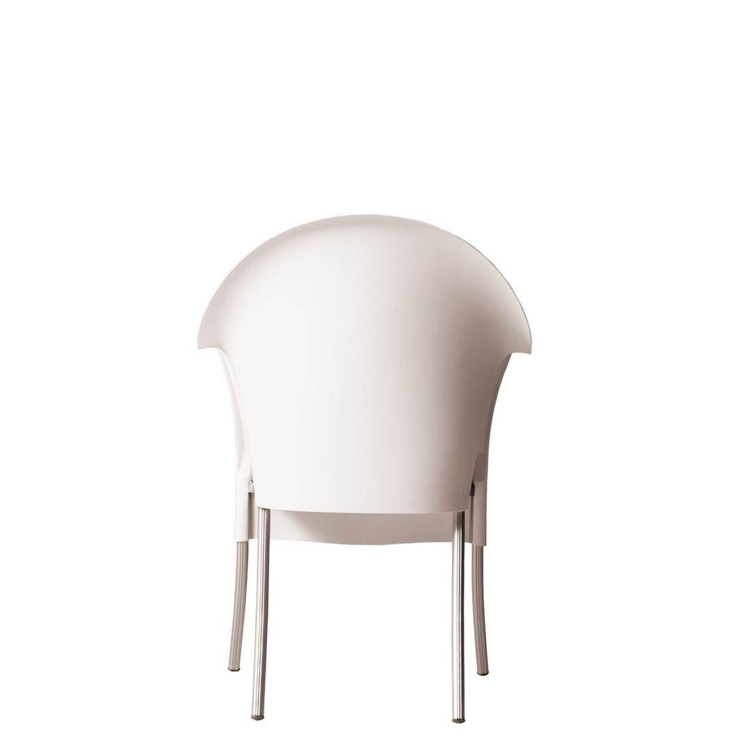 In Stock LORD YO Small Armchair Polypropylene/Aluminum White by Driade For Sale 3