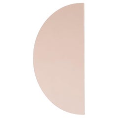 In magazzino Luna Half-Moon Rose Gold Specchio senza cornice effetto fluttuante, medio