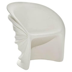 In Stock Modesty Veiled Armchair Polyethylene White by Driade