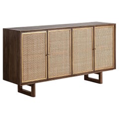 In-Stock, Nordic Style Wicker Buffet in Natural Finish