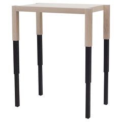 In Stock Oak Siamese Side Table by May Furniture