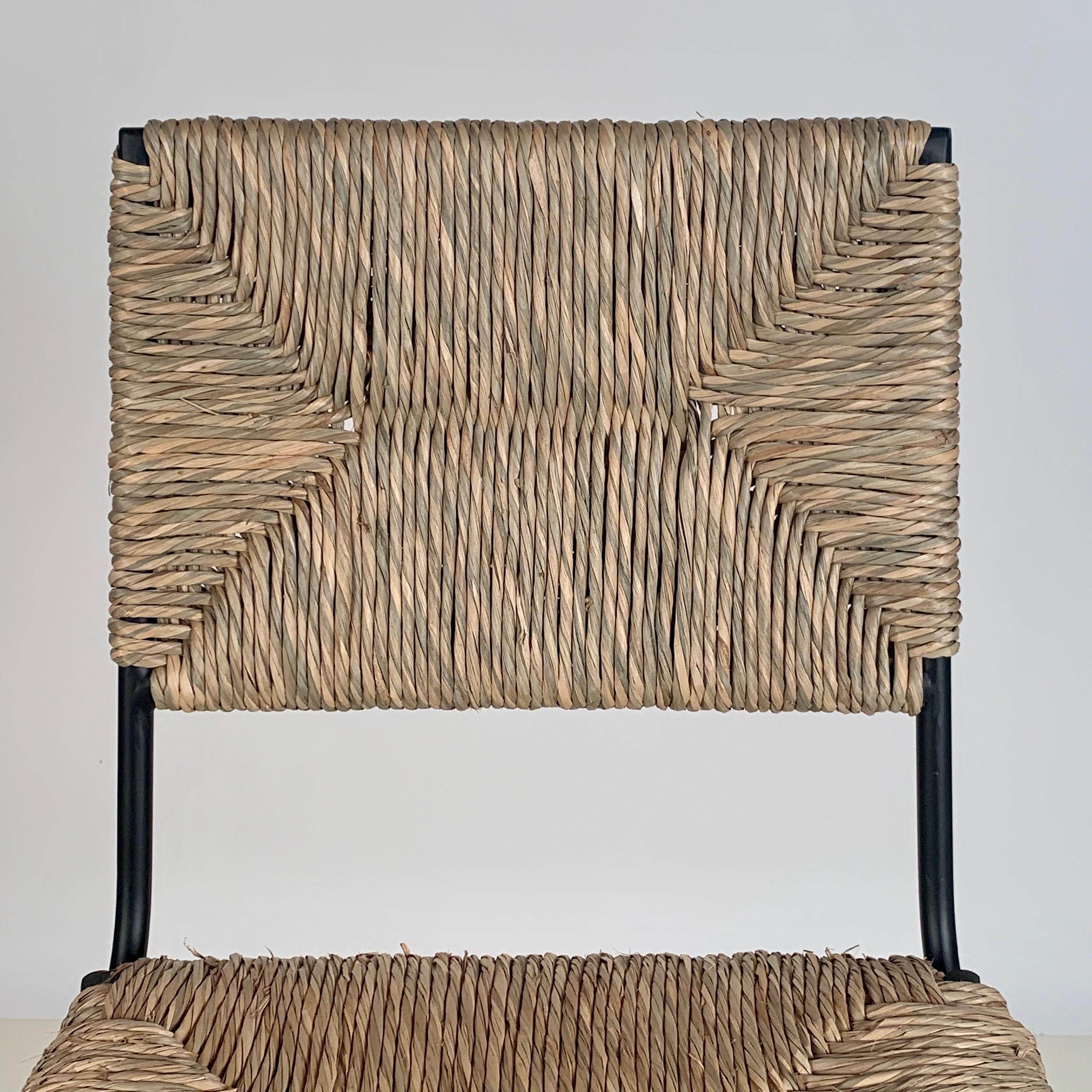 Pair of 'Campagne' Counter Height Stools by Design Frères In New Condition For Sale In Los Angeles, CA