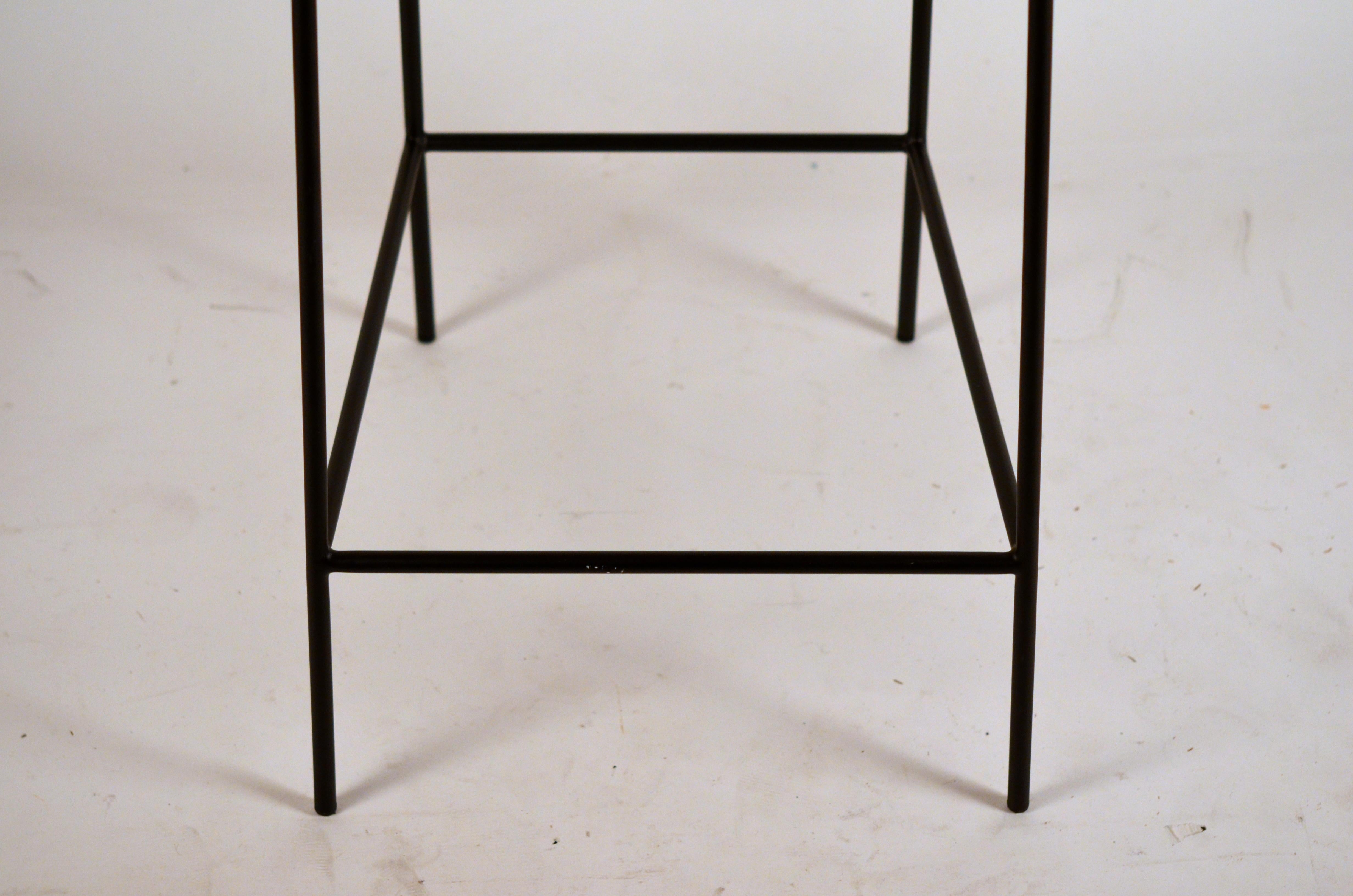 Contemporary Pair of 'Campagne' Counter Height Stools by Design Frères For Sale