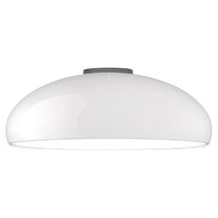 In Stock Pangen White Medium Ceiling Lamp by FontanaArte