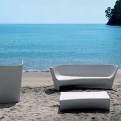 In Stock PIAFFE Outdoor Coffee Table Polyethylene Light Grey by Driade