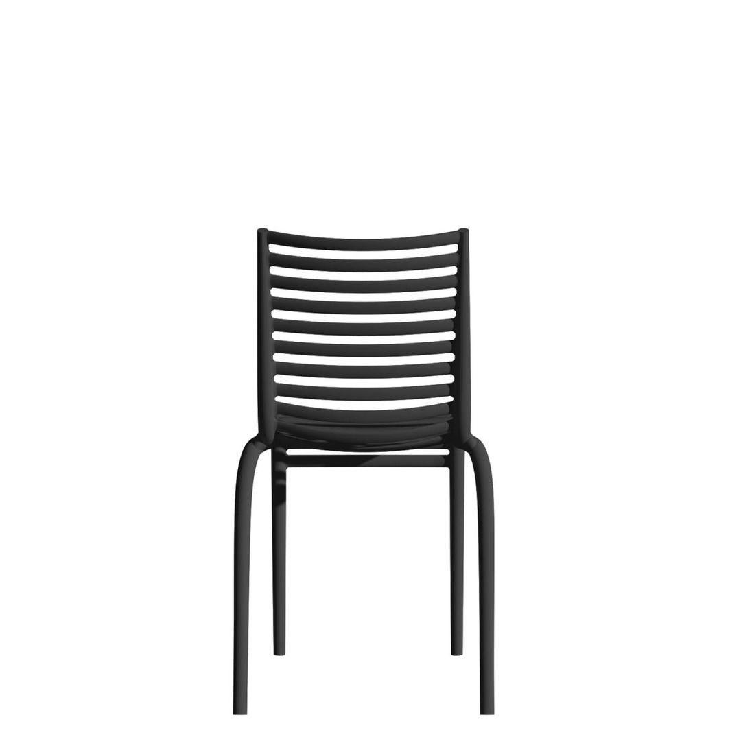 Italian In Stock PIP-e Chair Polypropylene Dark Gray by Driade For Sale