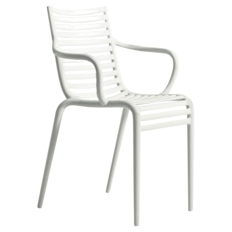 En stock PIP-e White Armchair for Indoor/Outdoor use by Driade, Philippe Starck