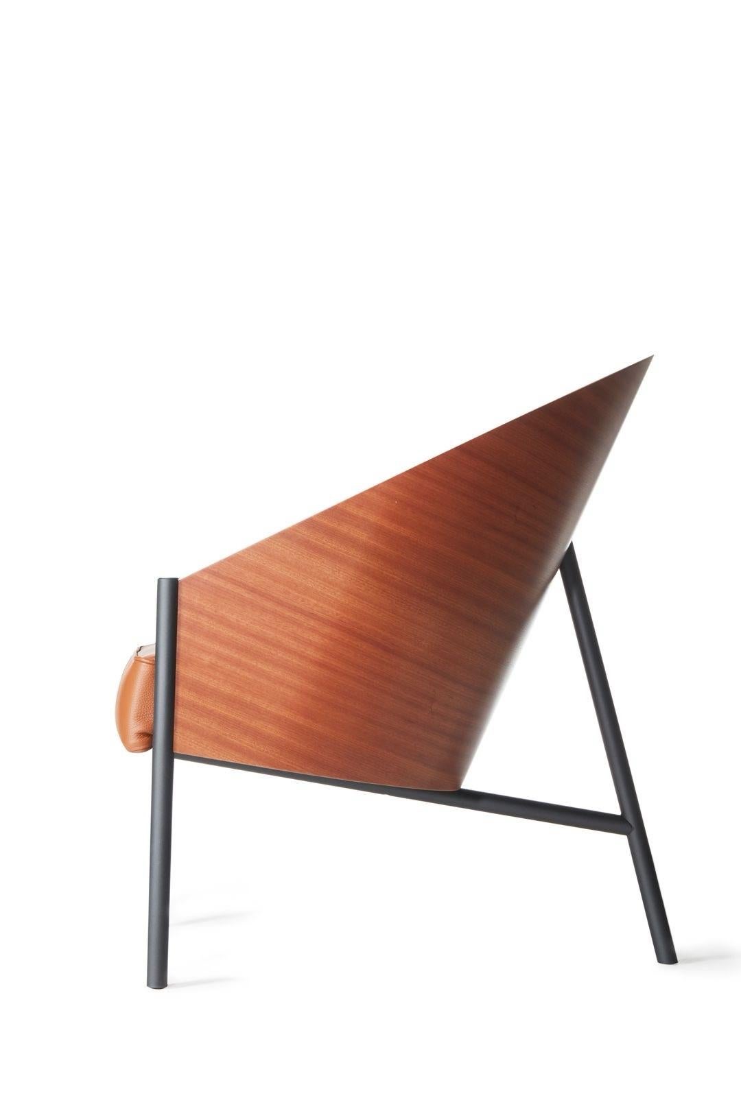 En Stock Sillón Pratfall Caoba/Cuero Negro by Driade Siglo XXI y contemporáneo en venta