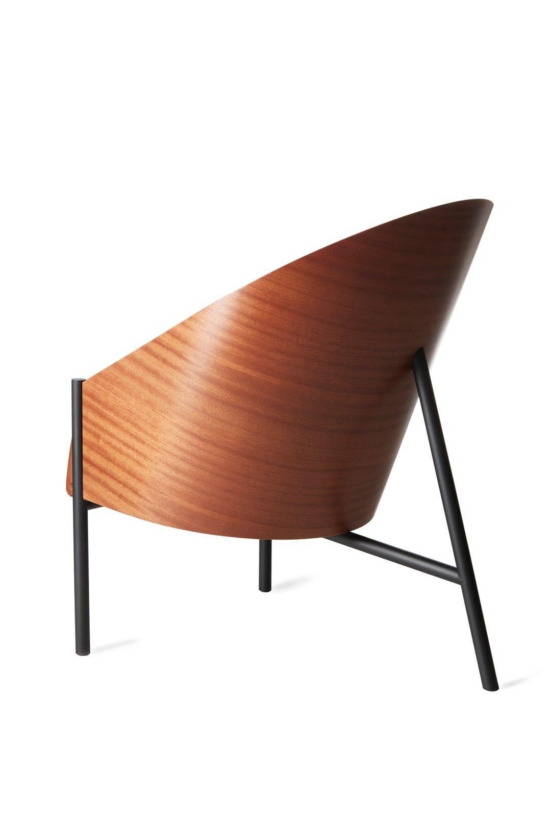 En Stock Sillón Pratfall Caoba/Cuero Negro by Driade en venta 1