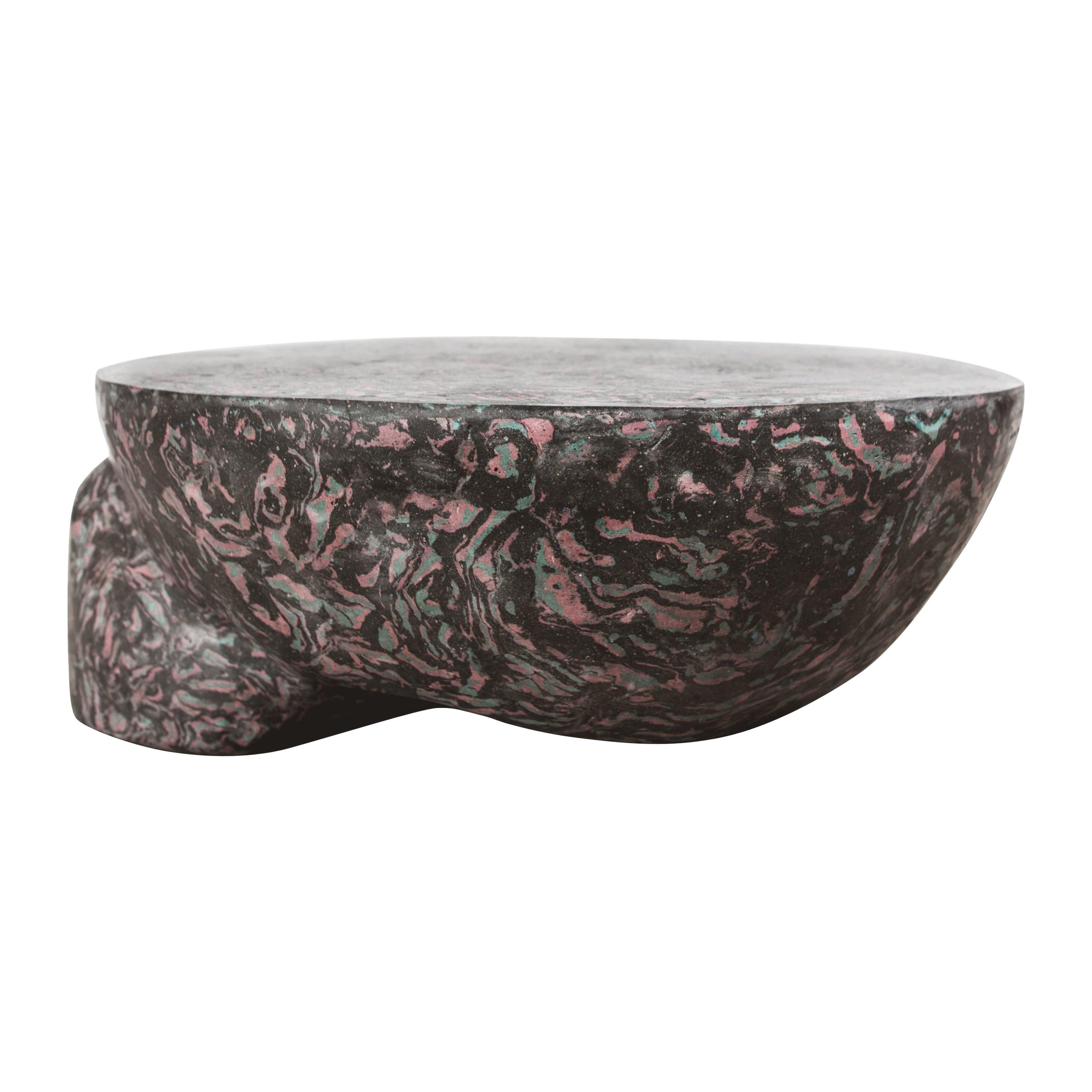 In Stock Prov Coffee Table in Scagliola, Cement for Indoor or Outdoor by Mtharu For Sale