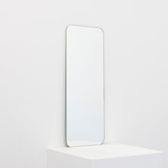 In Stock Quadris Rectangular Contemporary Frameless Mirror, Large