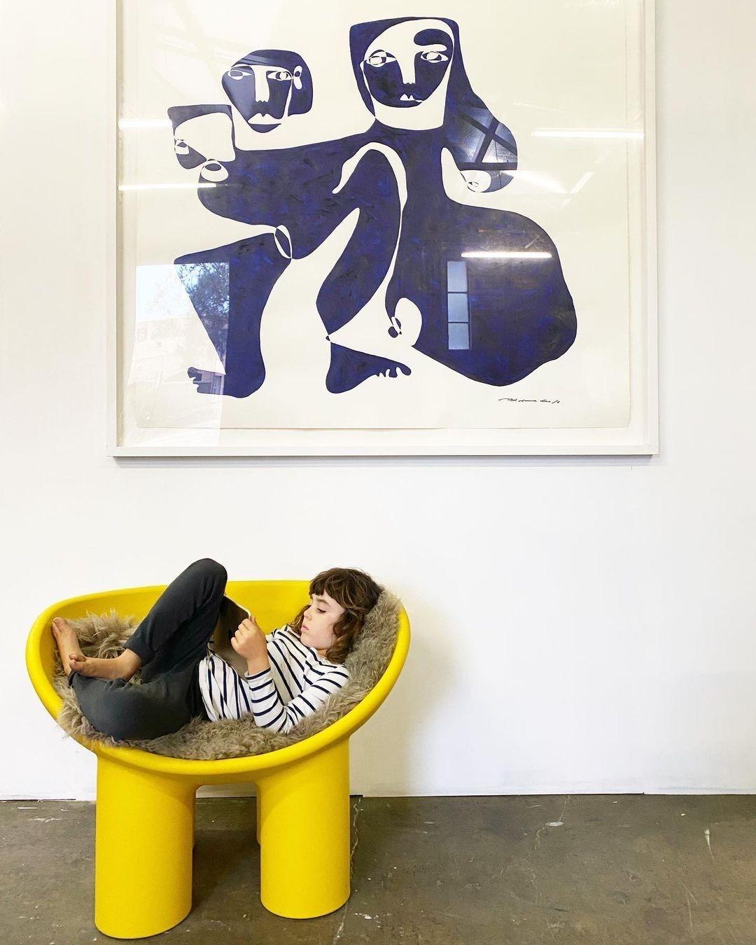 En stock Sillón Roly Poly Ocre by Driade, Faye Toogood Italiano en venta