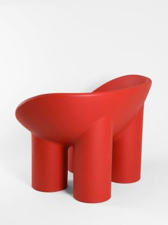 Fauteuil Roly Poly rouge brique par Driade, Faye Toogood, en stock