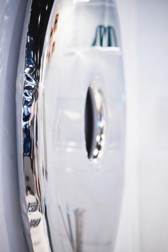 En Stock Espejo de pared de acero inoxidable pulido Rondo 95 by Zieta