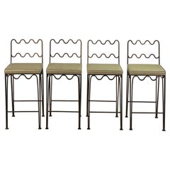 In-Stock Set of 4 'Méandre' Counter Stools