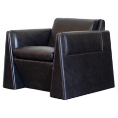 In Stock Tabei lounge chair by Crump and Kwash in Charcoal Leather