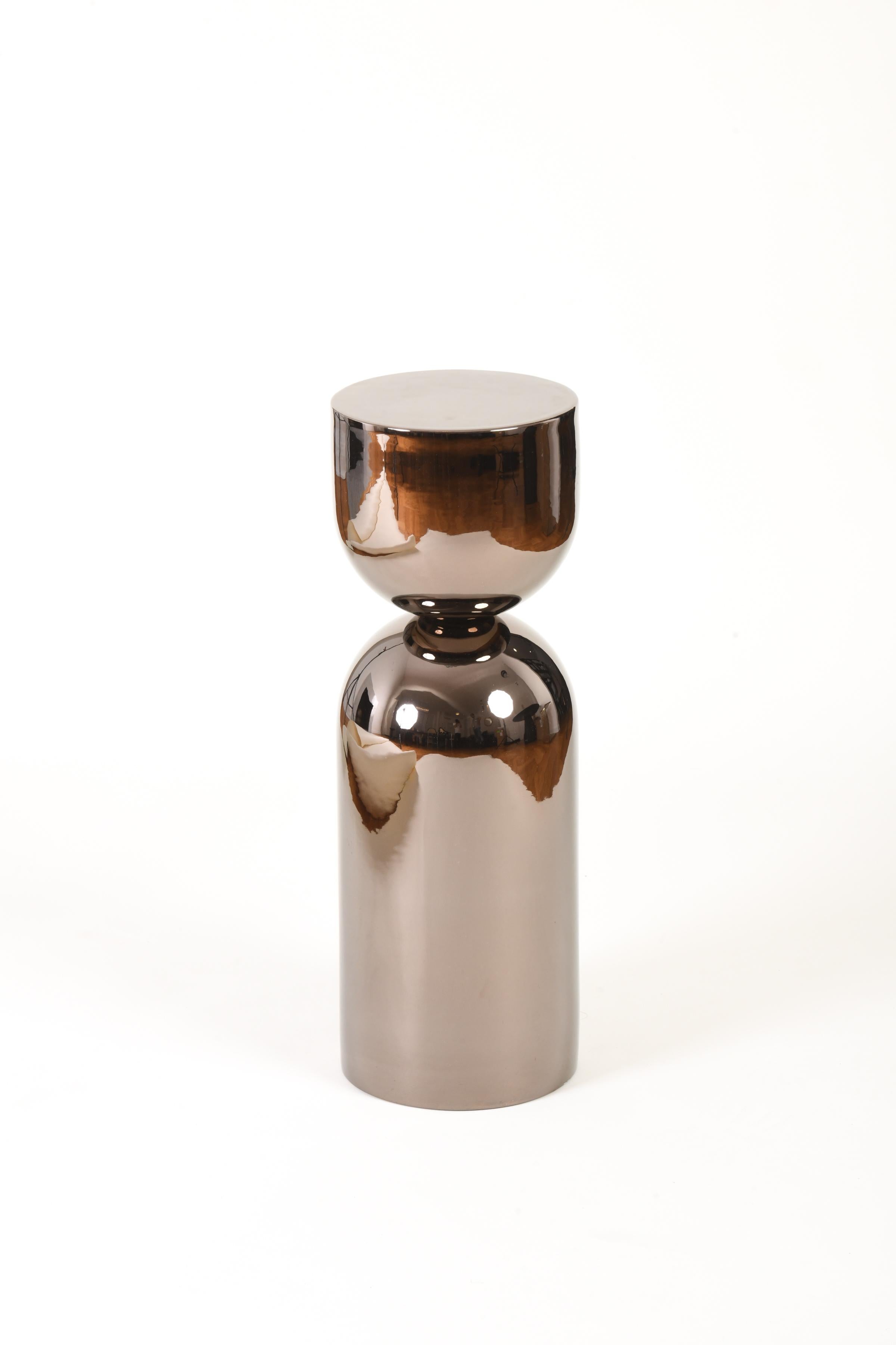 Europeo In magazzino - Set di 2 tavoli in ceramica Time Piece in vendita