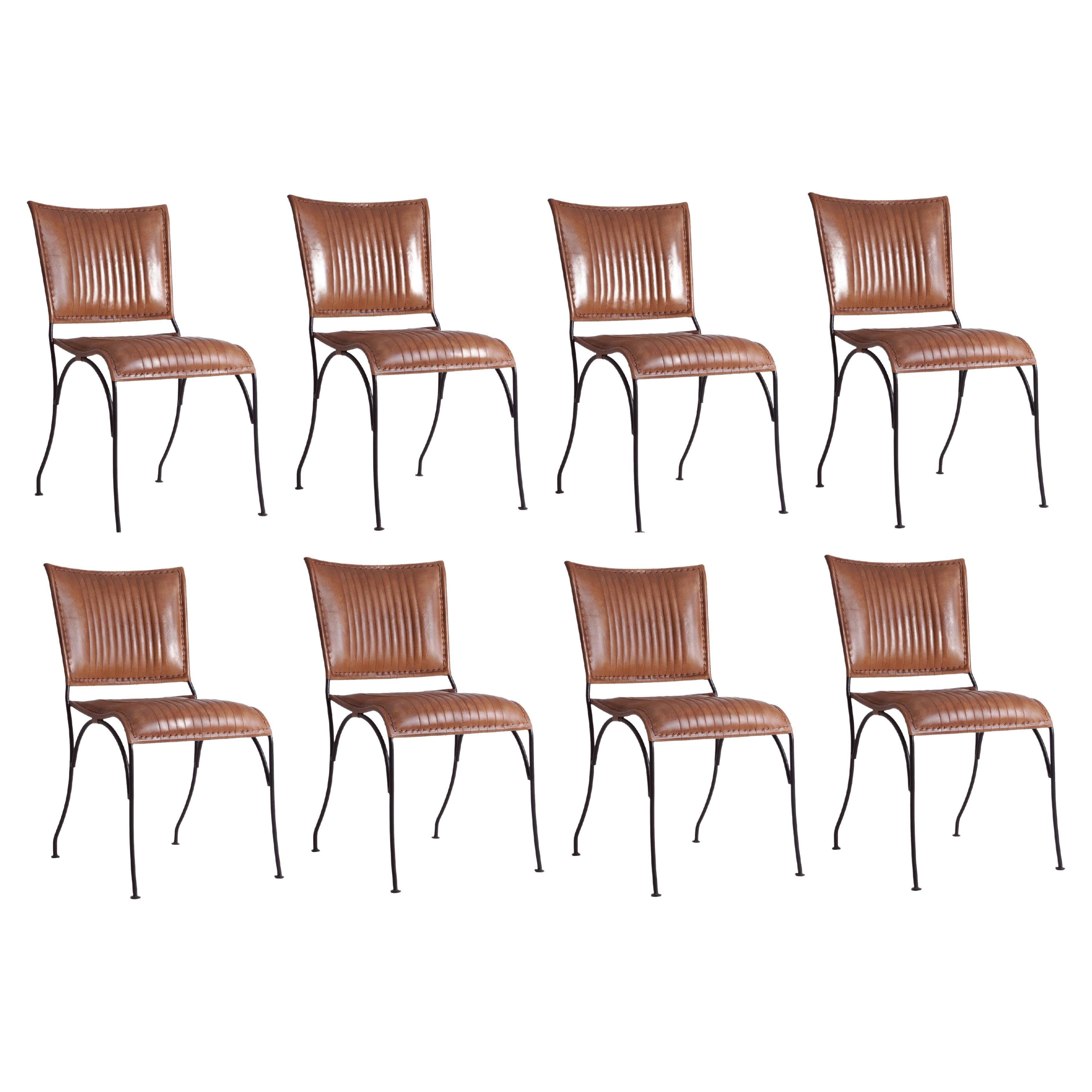 Fast Track, Vintage Style Dining Chairs in Burnt Orange Velvet For Sale