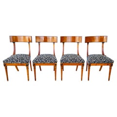 In Style of Biedermeier Maple Dining Chairs