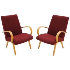 In Style of Jindřich Halabala Armchairs, 1960s
