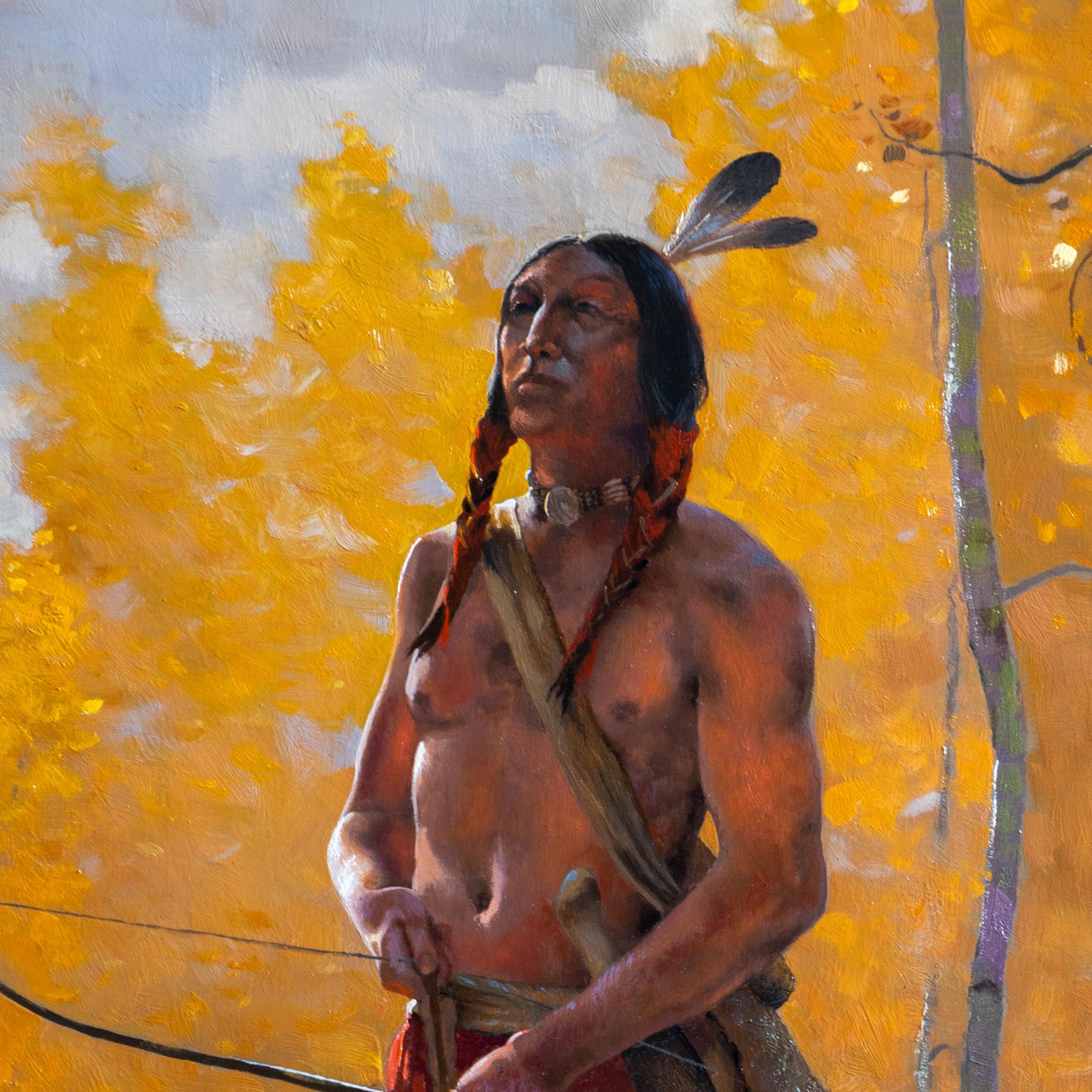 Hand-Painted In the Aspen Original Oil Painting by Greg Parker For Sale