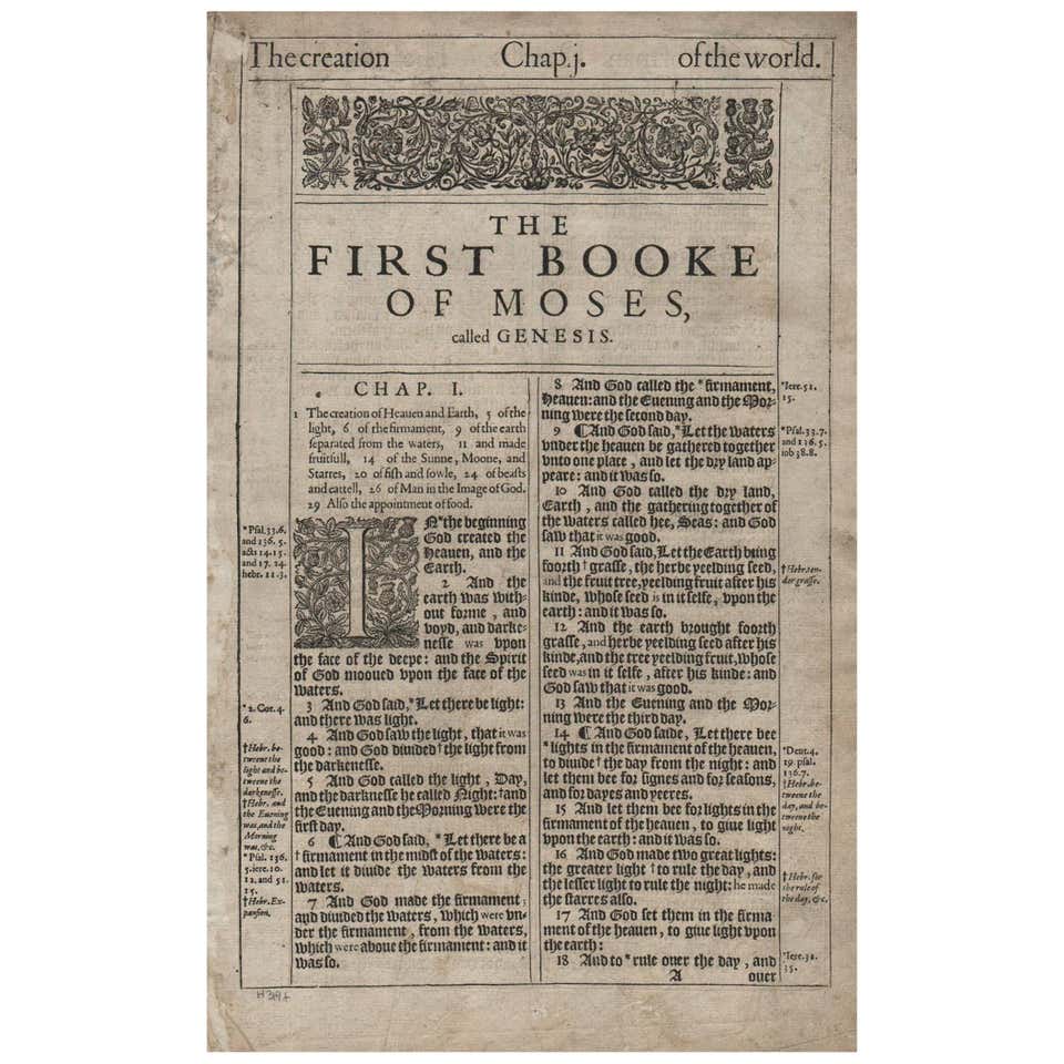 In The Beginning Genesis 1 1611 King James Bible For Sale At 1stDibs in-the-beginning-genesis-1-1611-king-james-bible-for-sale-at-1stdibs