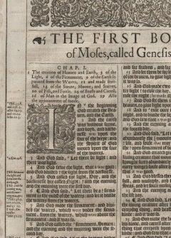 in the Beginning, Genesis 1, 1613 King James Bible