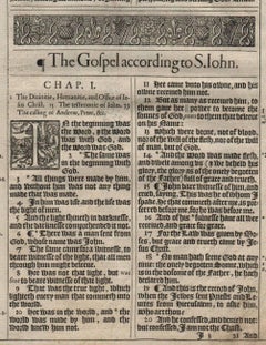 In the Beginning, John 1, 1611 King James Bible
