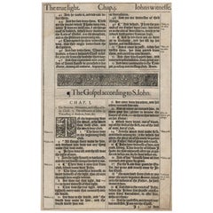In the Beginning, John 1, 1611 King James Bible