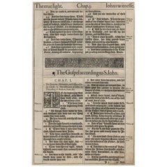 En el principio, Juan 1, 1611 Biblia King James