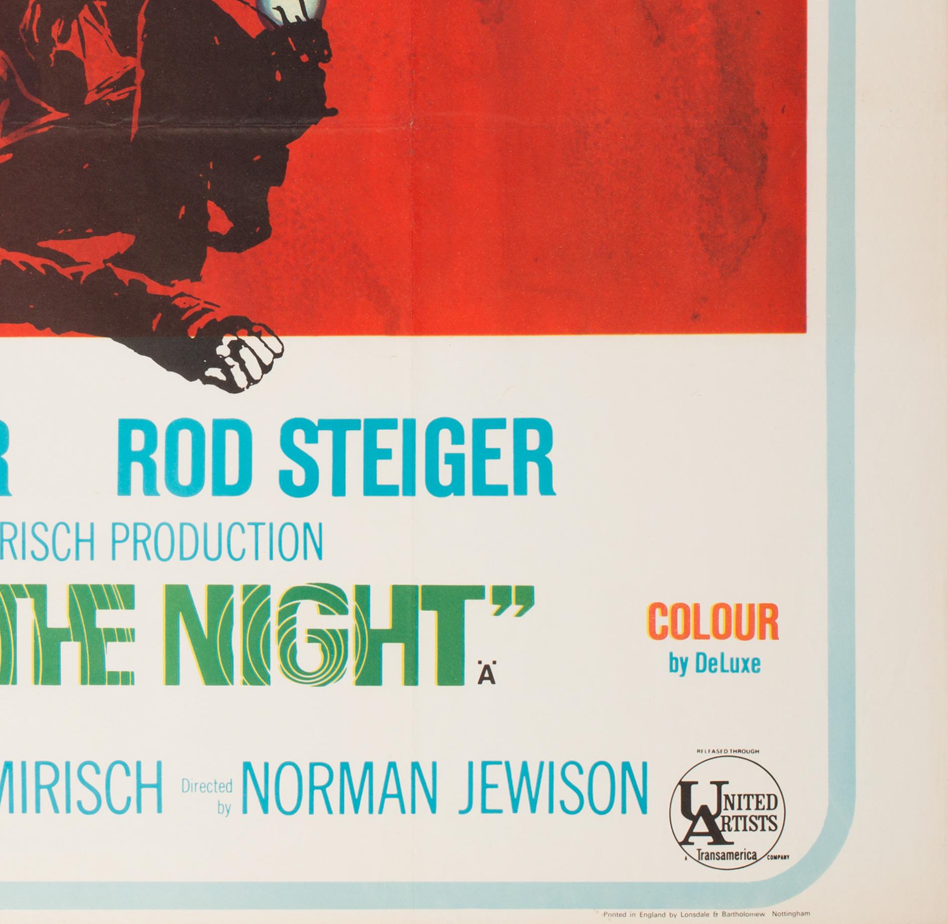 20ième siècle Affiche originale britannique du film « In the Heat of the Night », 1967 en vente