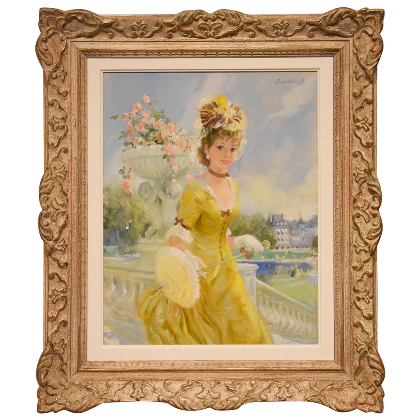 "In the Luxemburg Gardens" by John Strevens For Sale