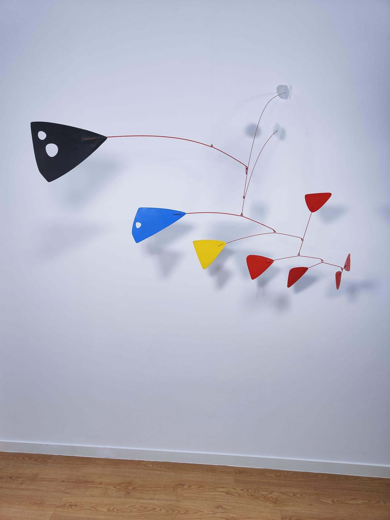 In the Manner of Alexander Calder Hanging mobile Sculpture 7