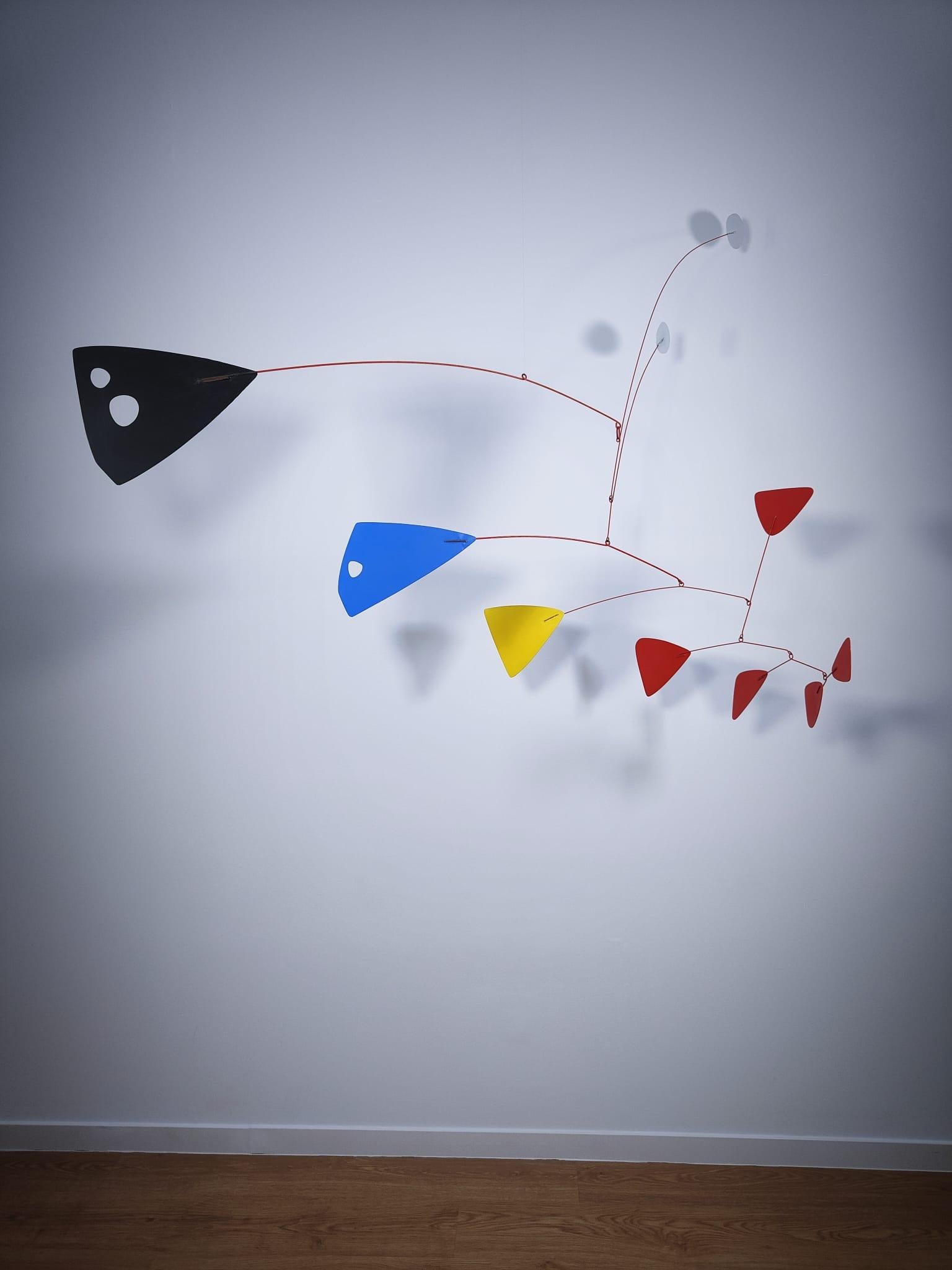 In the Manner of Alexander Calder Hanging mobile Sculpture 8