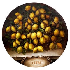 In the Manner of Bartolomeo Bimbi, a Study of Lemons