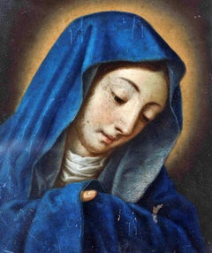 In the Manner of Carlo Dolci 17th Century " Madonna of the Finger "
