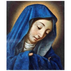 In the Manner of Carlo Dolci 17th Century " Madonna of the Finger "