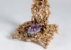 À la manière de Claude Boeltz, table d'appoint Eclat en bronze, France, vers 1970