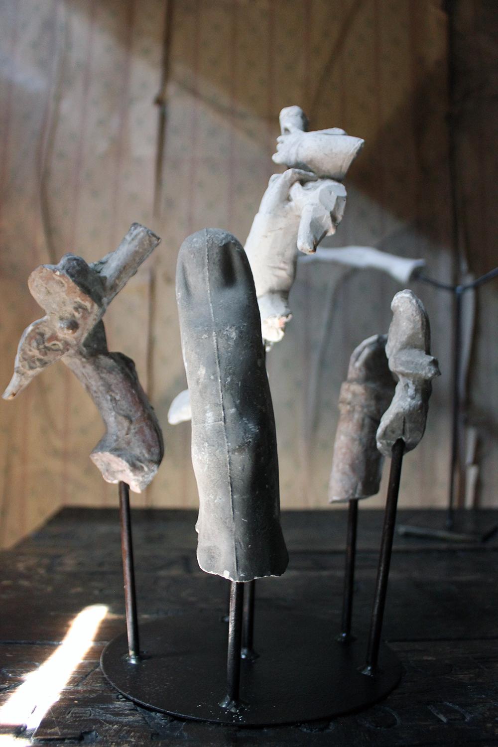 In the Manner of Eduardo Paolozzin Group of 23 Plaster Maquettes 3